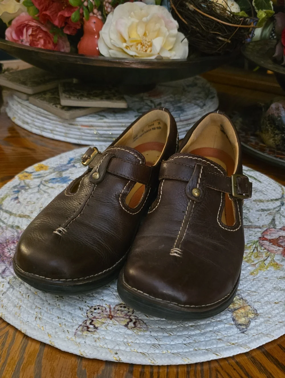 Clark's Unstructured Dark Brown Leather Shoes